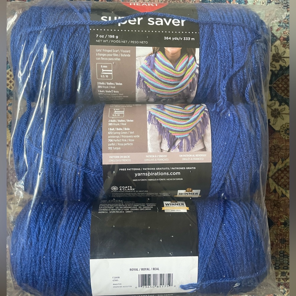 Blue Yarn Skeins